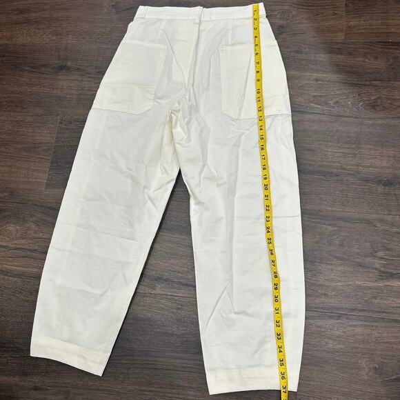 NWOT Everlane Carpenter Pants in Off White Size 0 - Picture 7 of 8